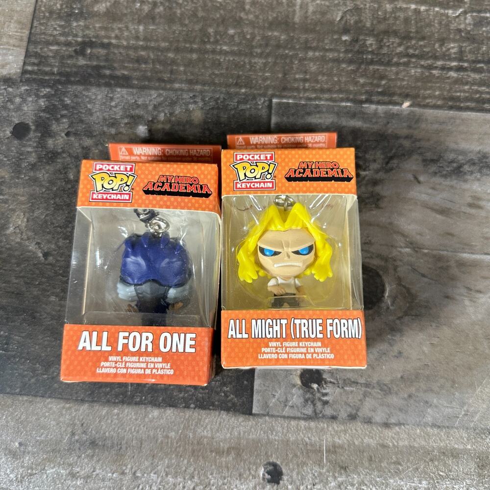 Pocket POP Keychain My Hero Academia 'All For One' Funko and‎ All Might